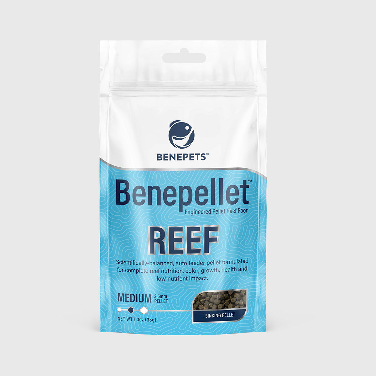 Benepets Benepellet Reef Small (1.7mm Pellet) - 2.7 oz Pouch